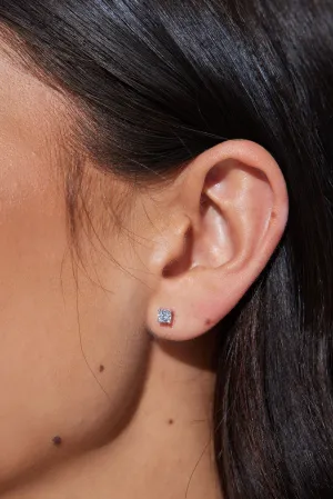 0.20 tcw Diamond Stud Earrings - Silver