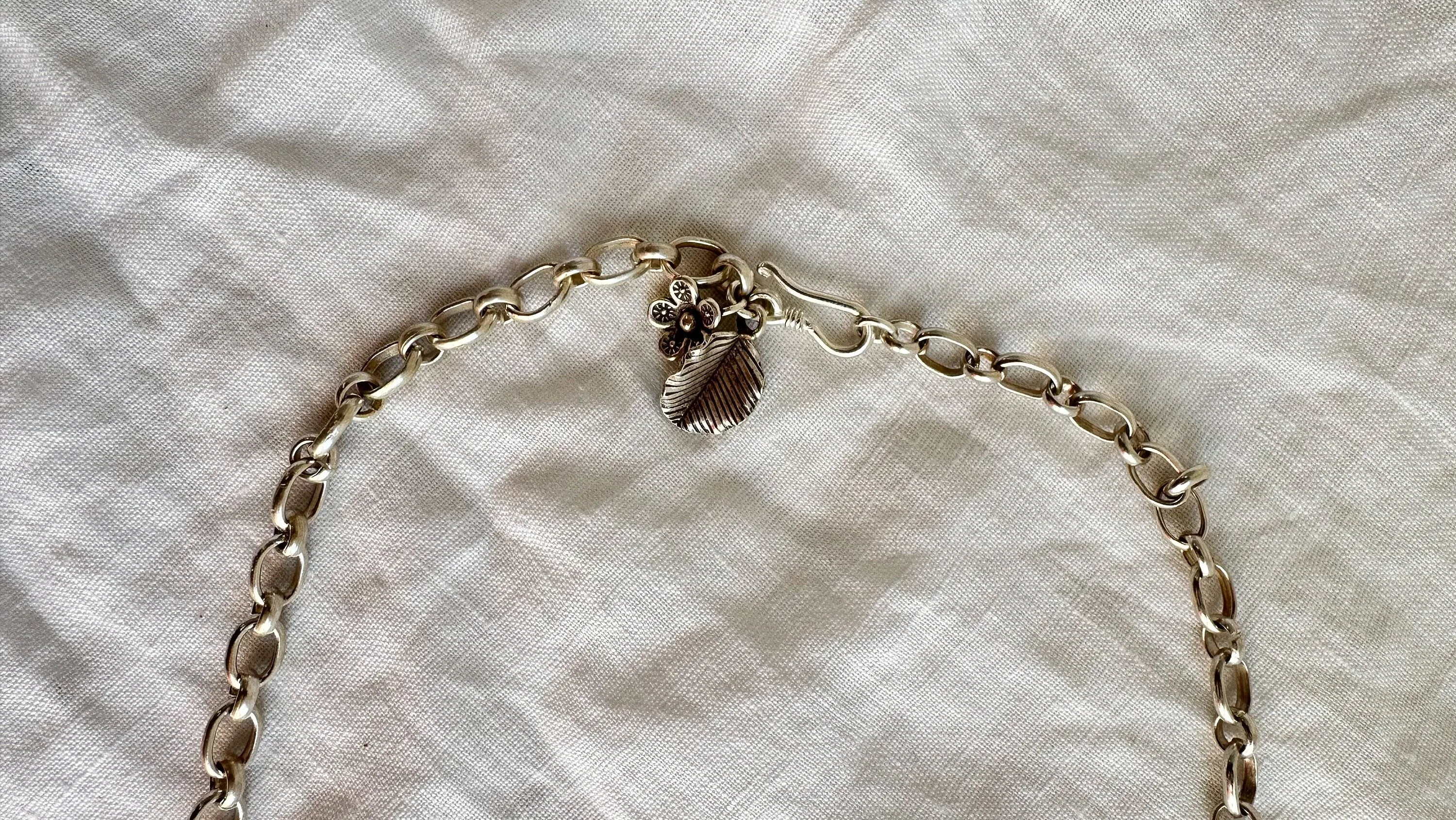 Beetle Pendant Necklace. Sterling Silver. 2270