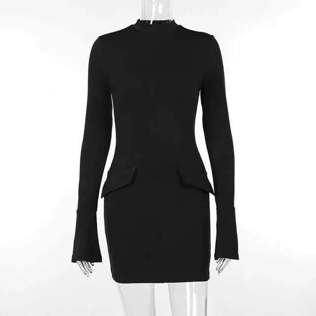Chic Sapphire Mini Dress