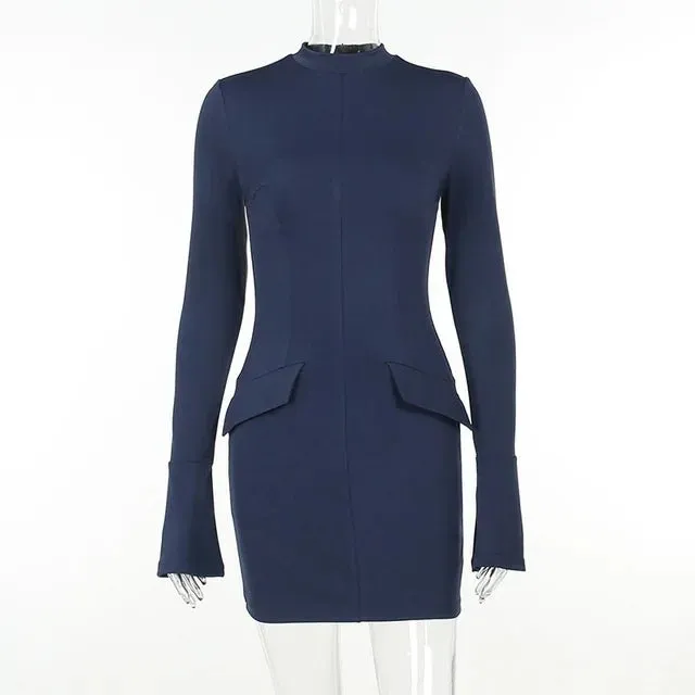 Chic Sapphire Mini Dress