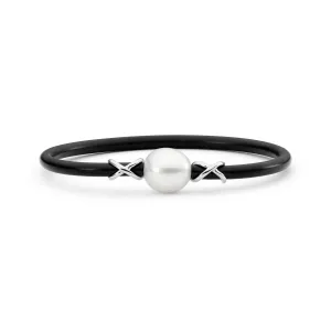 Criss Cross Pearl Neoprene Bracelet