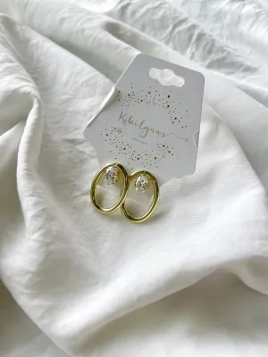 Diamond & Gold Stud