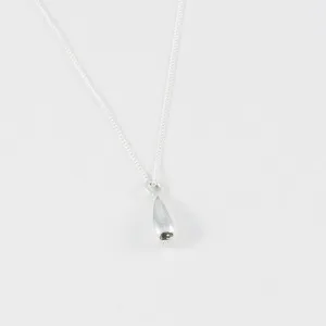 Dune Egg Drop Necklace (Silver)