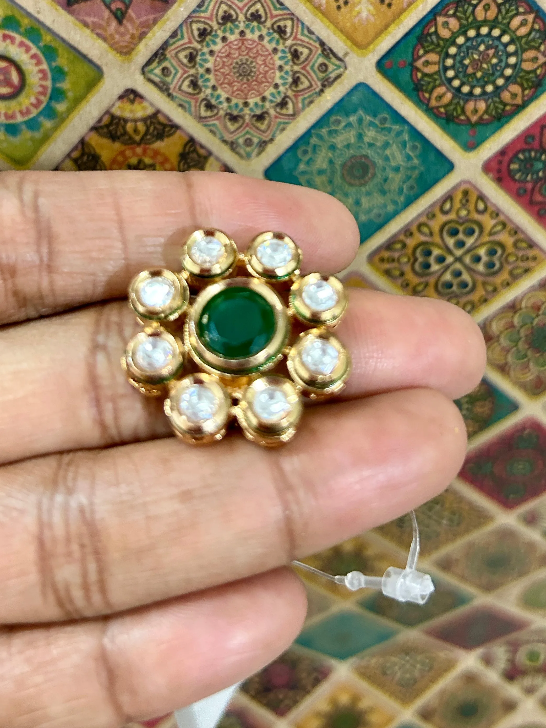 Kundan Cocktail Finger Ring *