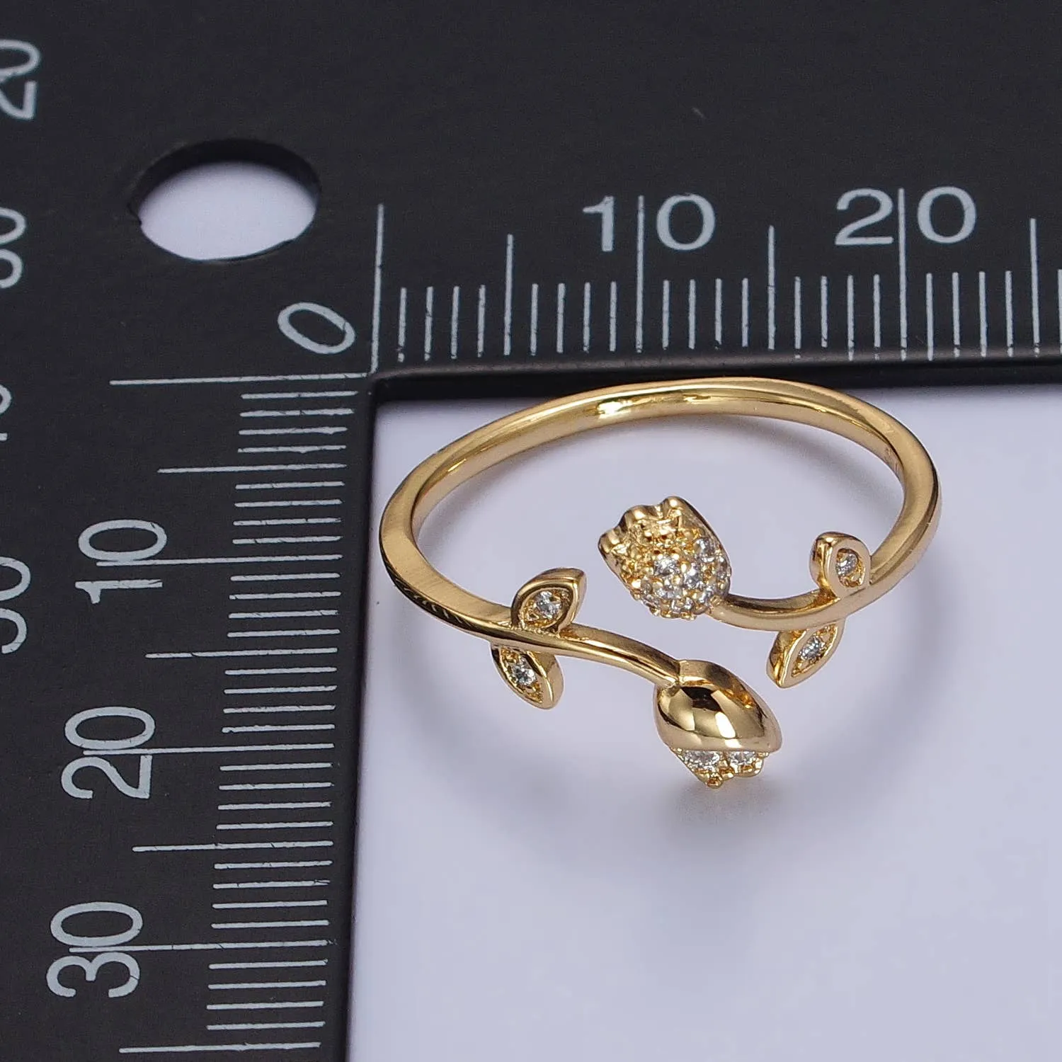 Minimalist Thin Gold Rose Ring