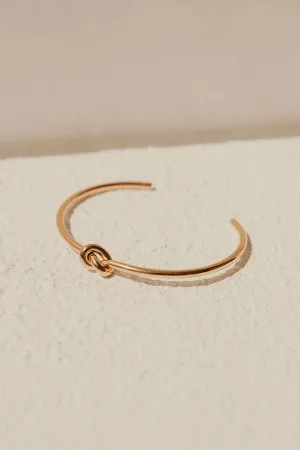 Nia Knot Bangle - Gold