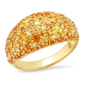 Ombr Sunburst Cocktail Ring
