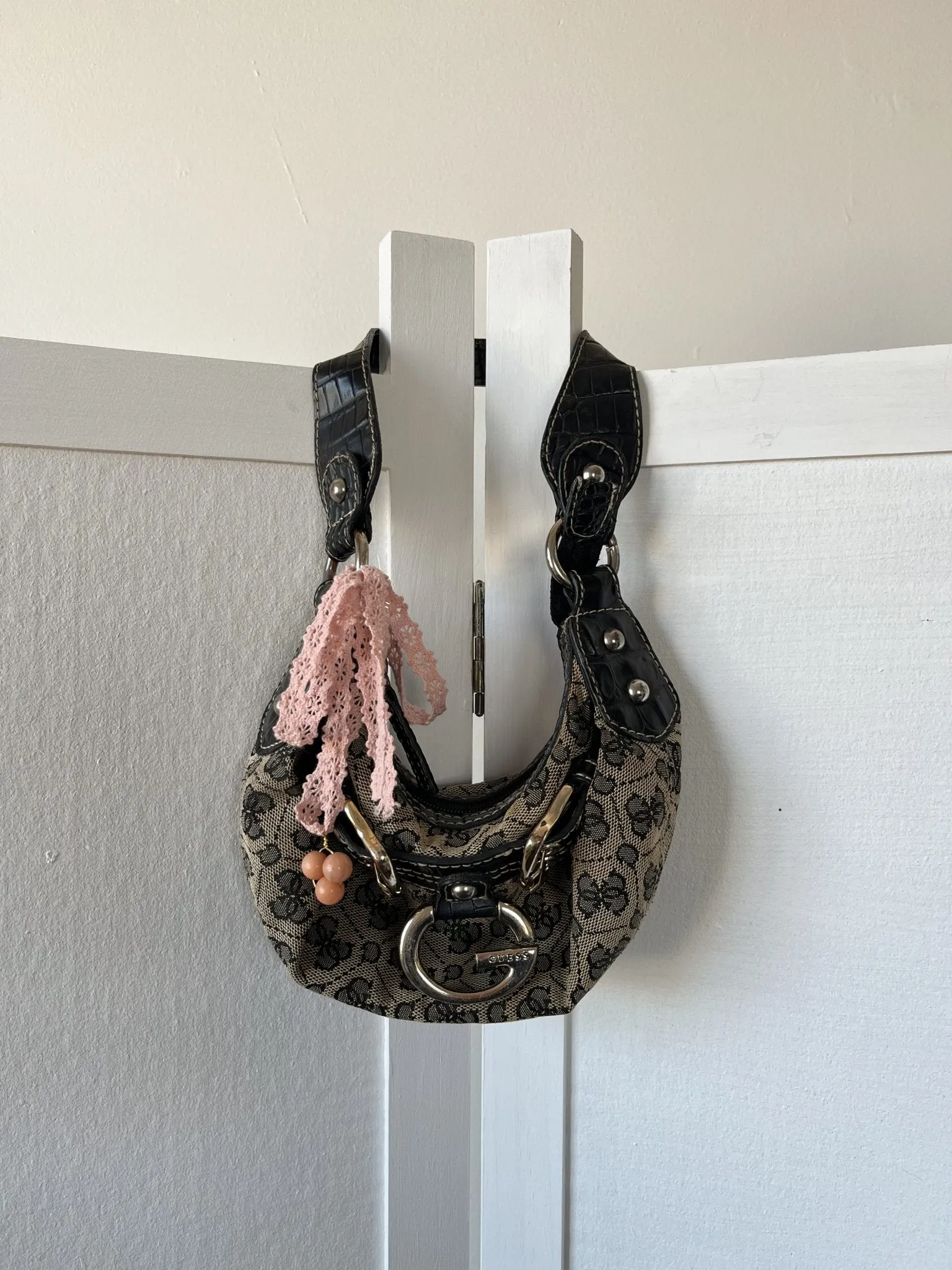 'Peaches & Cream' Mini Bag Charm