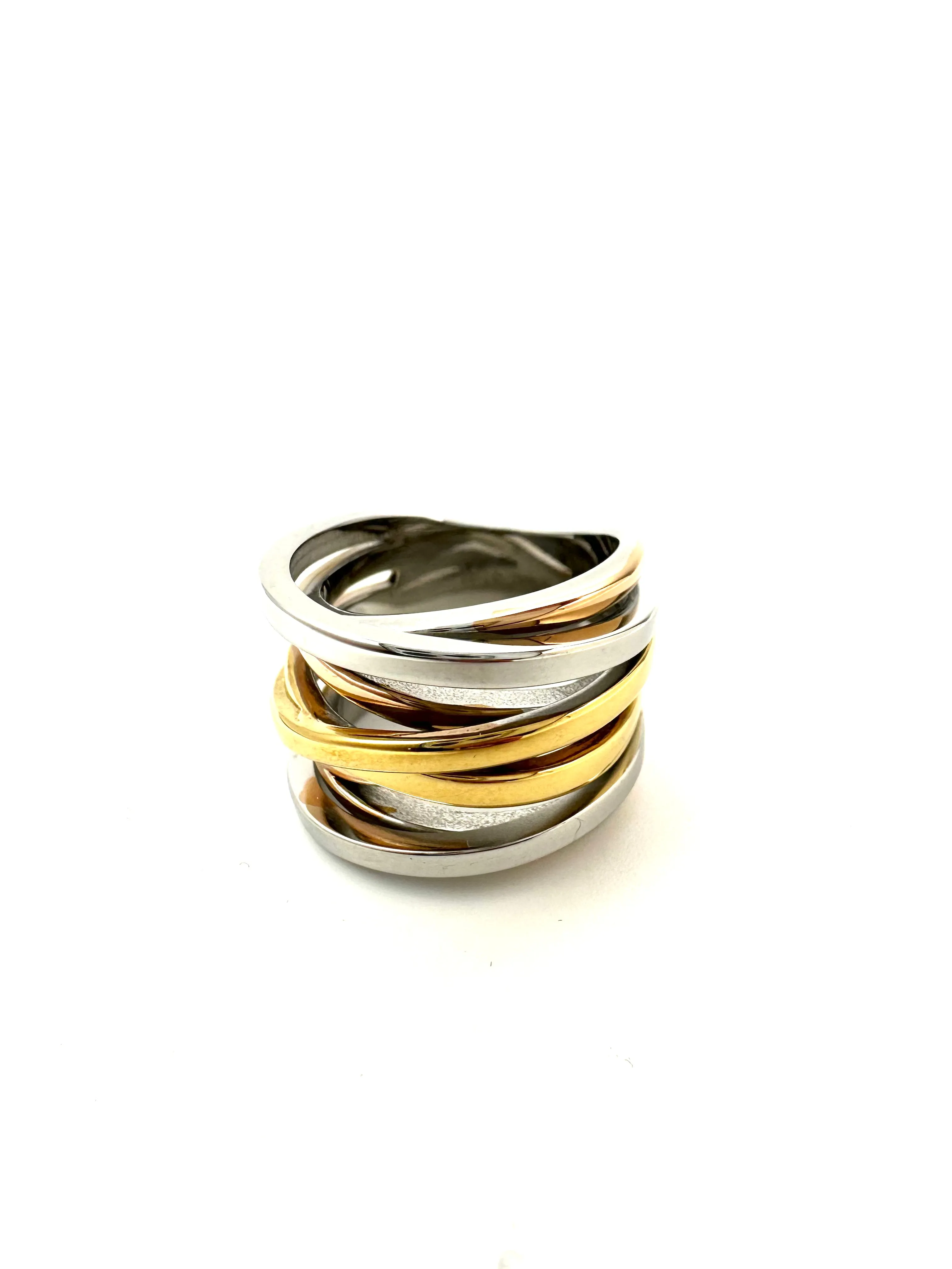 Tri-Color Banded Ring