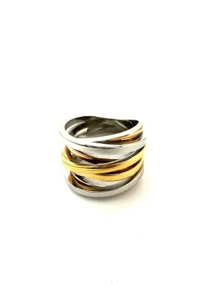 Tri-Color Banded Ring