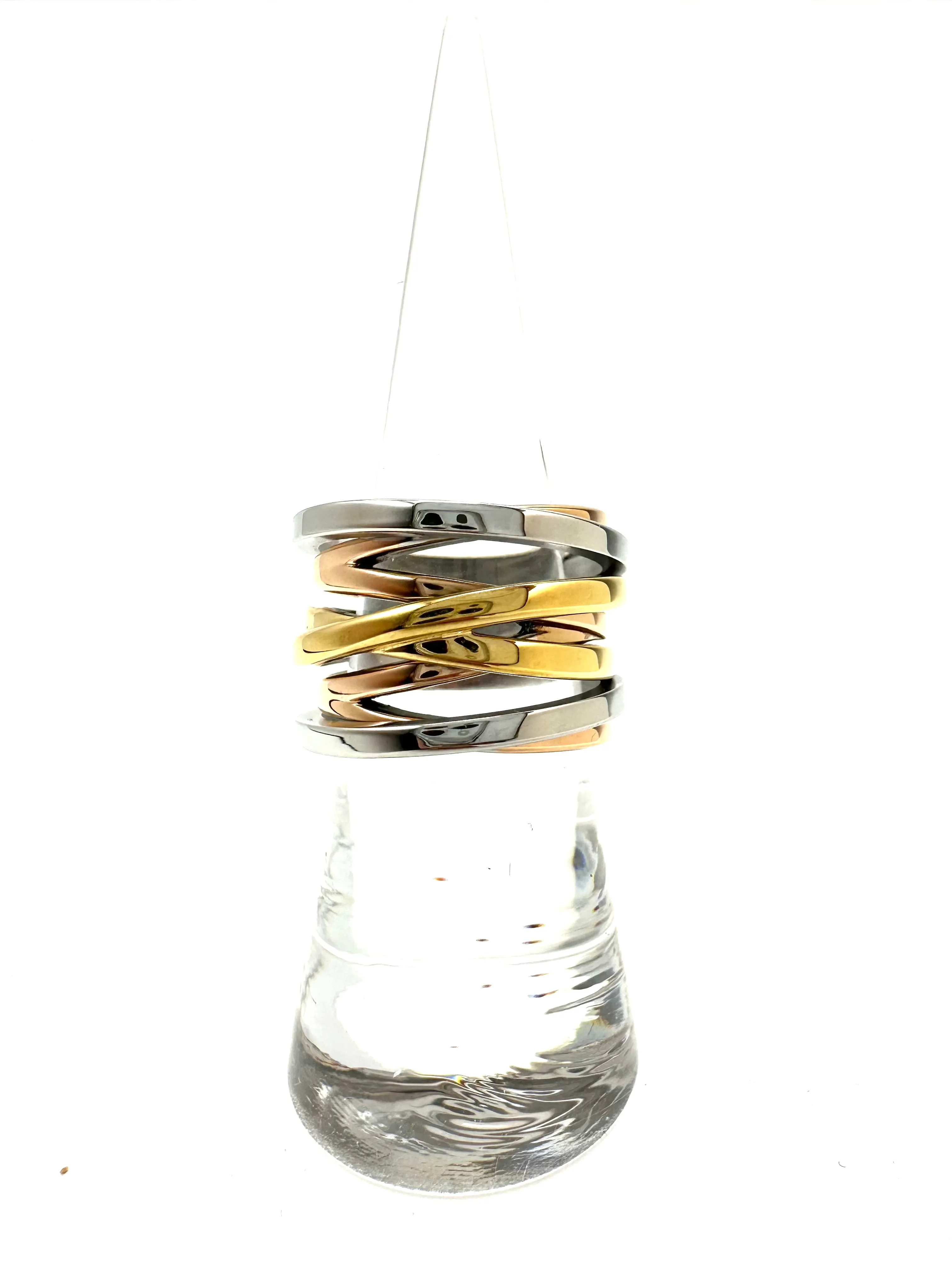 Tri-Color Banded Ring