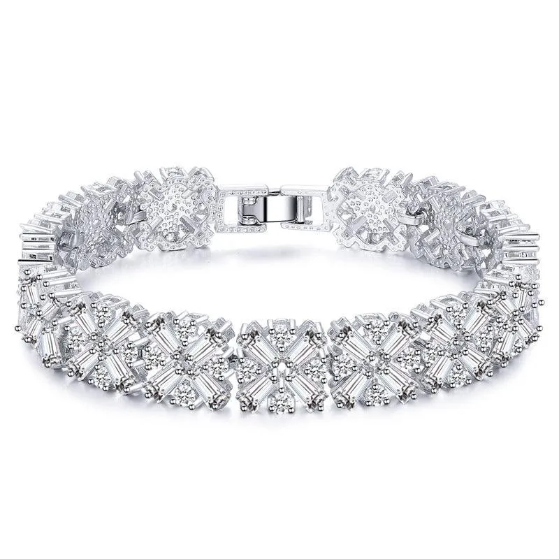 Women's Fashion Simple Copper Zircon Bracelet
